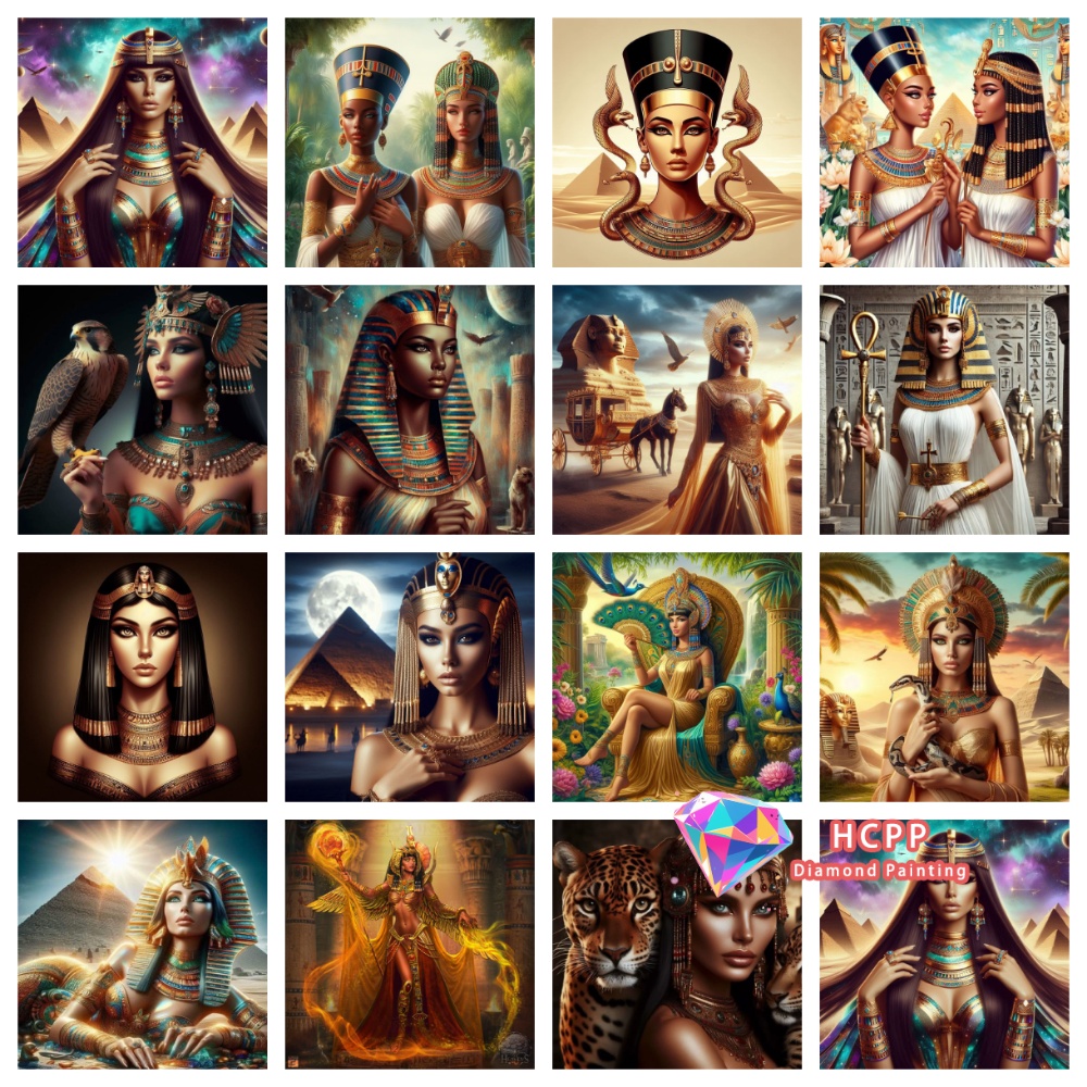 Queen Art Craft - Egyptian Queen Diamond Painting Kit Square