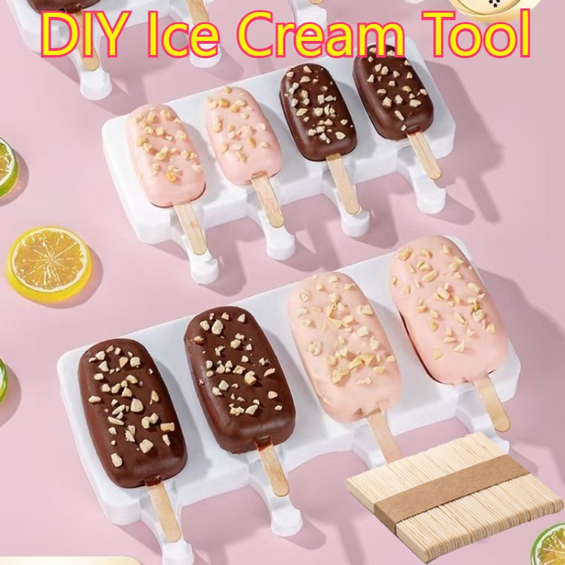 Art Craft With Ice Cream Stick - 50/100pcs Ice Cream Popsicle Sticks Wooden