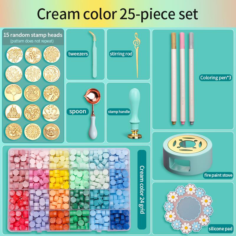 Batik Wax Kit - Wax Seal Stamp Set Lacquered Stamp