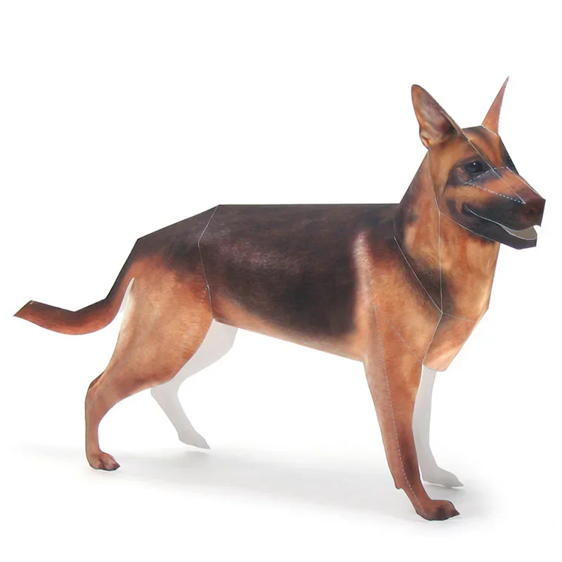 Art Craft Center - German Shepherd Dog Origami Art Pet