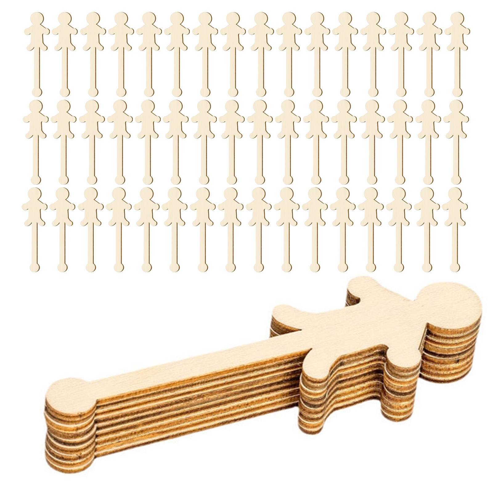 Art Craft With Ice Cream Stick - 100Pcs People Ice Cream Sticks Wood