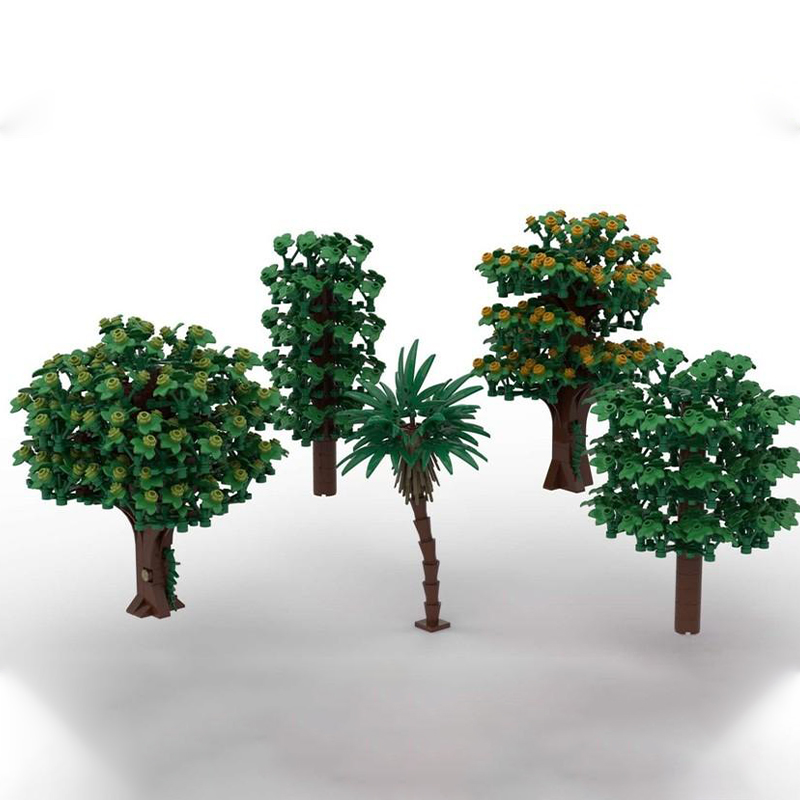 Art Craft Gift Ideas - 2076pcs MOC Tree Pack City Model