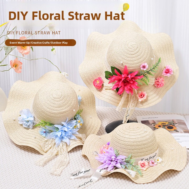 Handmade Floral Hat DIY Materi - Art Craft Event ulasan dan harga