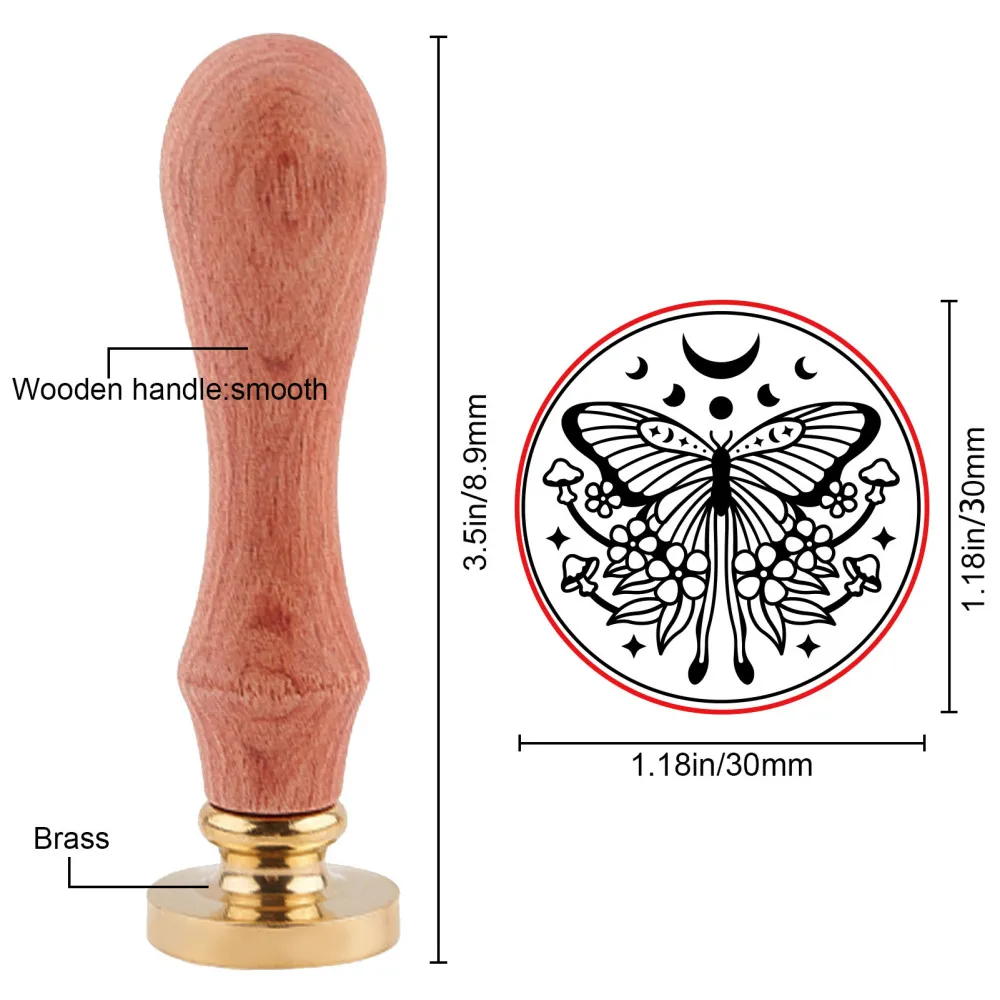 1PC Butterfly Wax Seal Stamp K - Batik Wax Kit ulasan dan harga