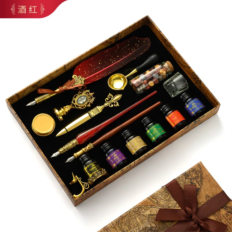 Antique Feather Dip Pen Kit Re - Batik Wax Kit ulasan dan harga