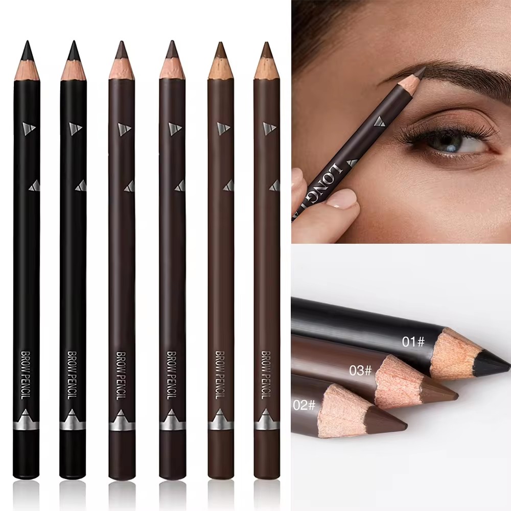 6/12Pcs Eye Brow Pencil Waterp - Colored Pencil Professional ulasan dan harga