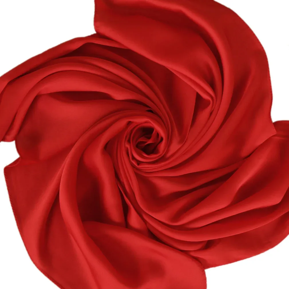 Satin Scarf Women 70cm Solid C - Art Craft Shop ulasan dan harga