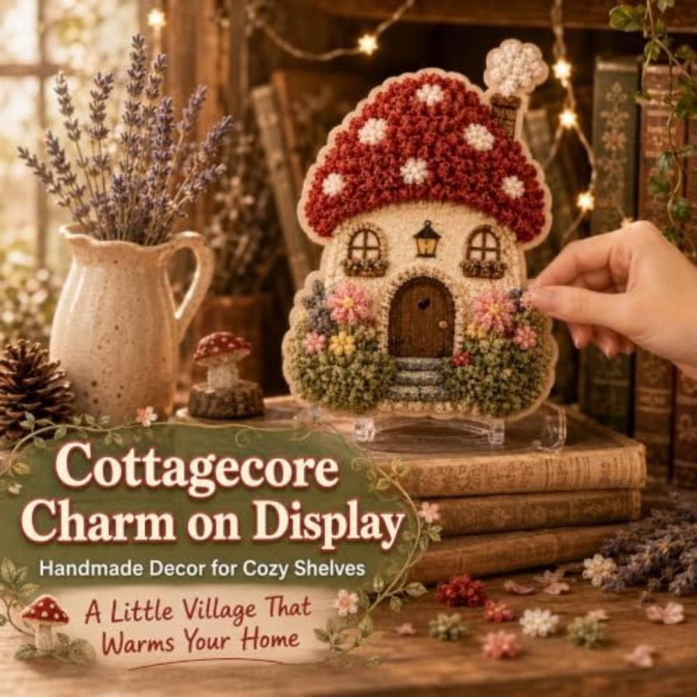 Whimsical Village 3D Fabric Po - Art Craft Village ulasan dan harga