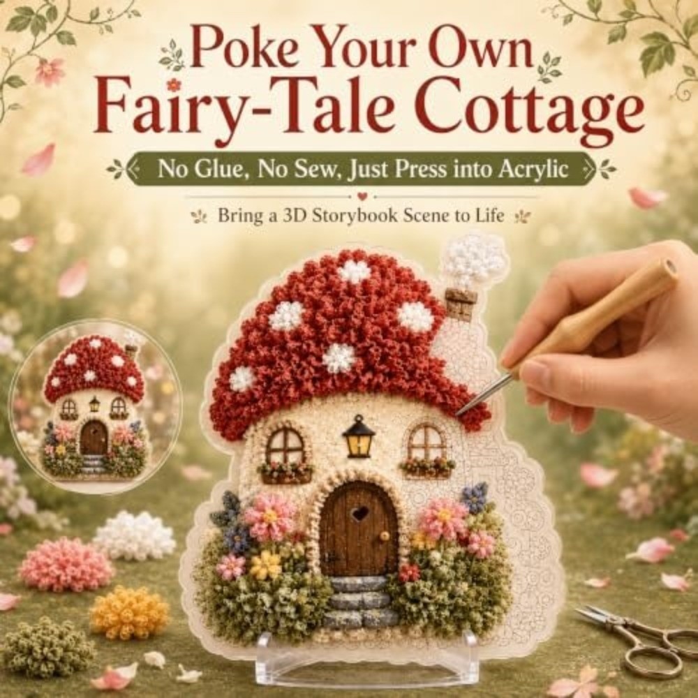 Whimsical Village 3D Fabric Po - Art Craft Village ulasan dan harga
