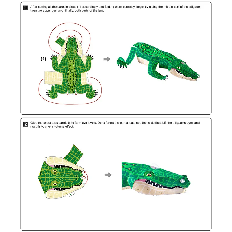Alligator Crocodile Folding Or - Art Craft Center ulasan dan harga