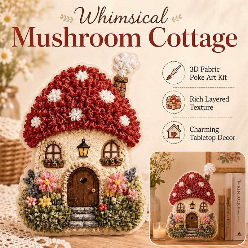 Whimsical Village 3D Fabric Po - Art Craft Village ulasan dan harga
