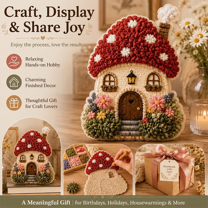 Whimsical Village 3D Fabric Po - Art Craft Village ulasan dan harga
