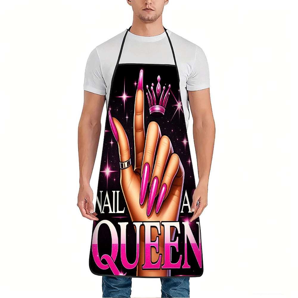 1 Trendy Nail Art-Themed Apron - Queen Art Craft ulasan dan harga