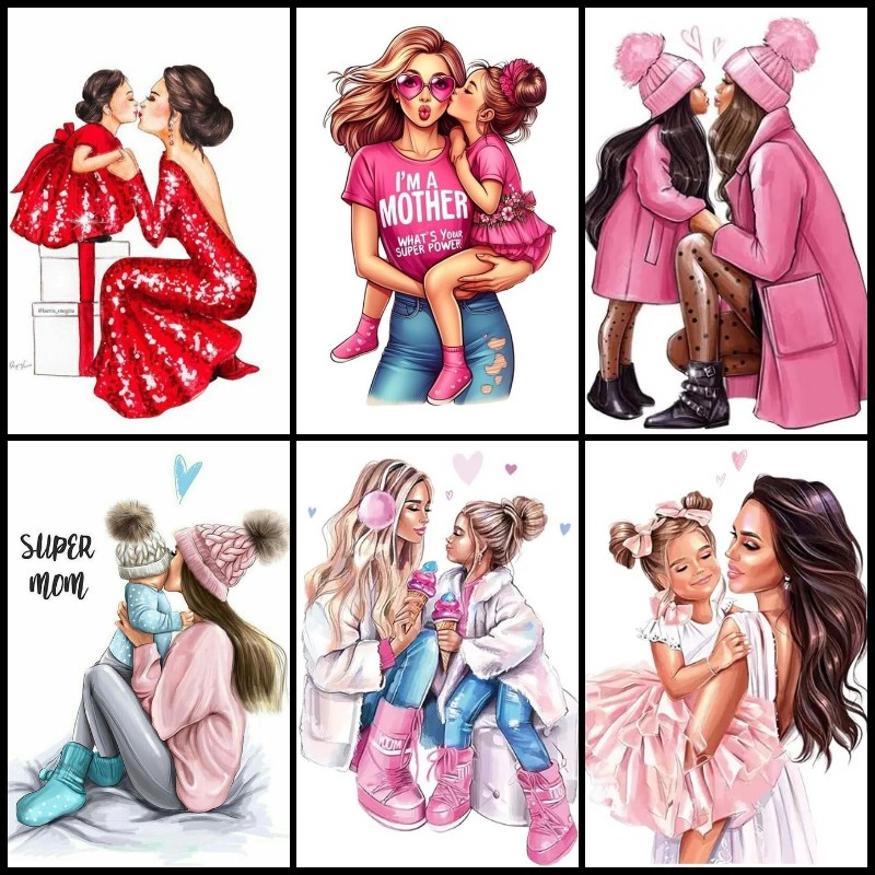 Mother Daughter Art Hobby 5D D - Art Craft Mother'S Day ulasan dan harga