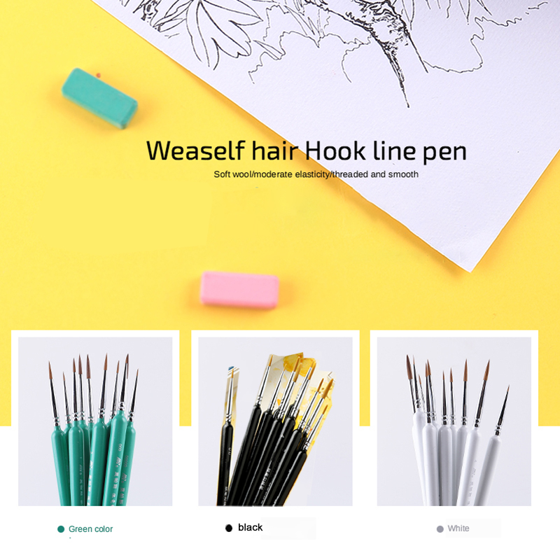 4/5/10pcs Miniature Hook Line  - Gouache Paint Set ulasan dan harga