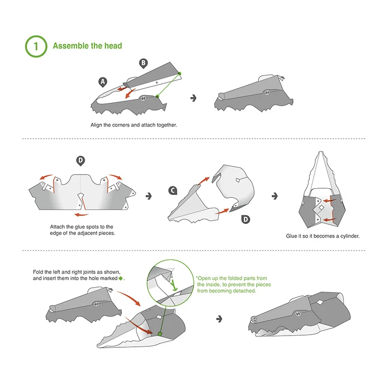 Crocodile Folding Origami Art  - Art Craft Center ulasan dan harga