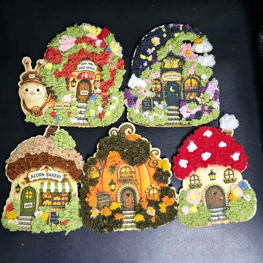 Whimsical Village 3D Fabric Po - Art Craft Village ulasan dan harga