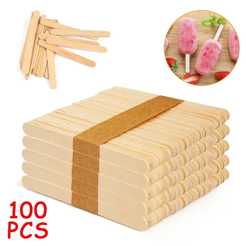 100pcs Ice Cream Popsicle Stic - Art Craft With Ice Cream Stick ulasan dan harga