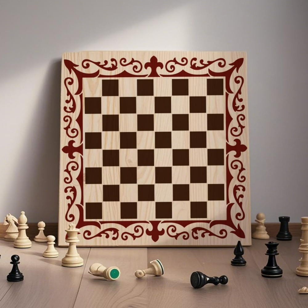 2Pcs Chess Pieces Stencil Lace - Queen Art Craft ulasan dan harga
