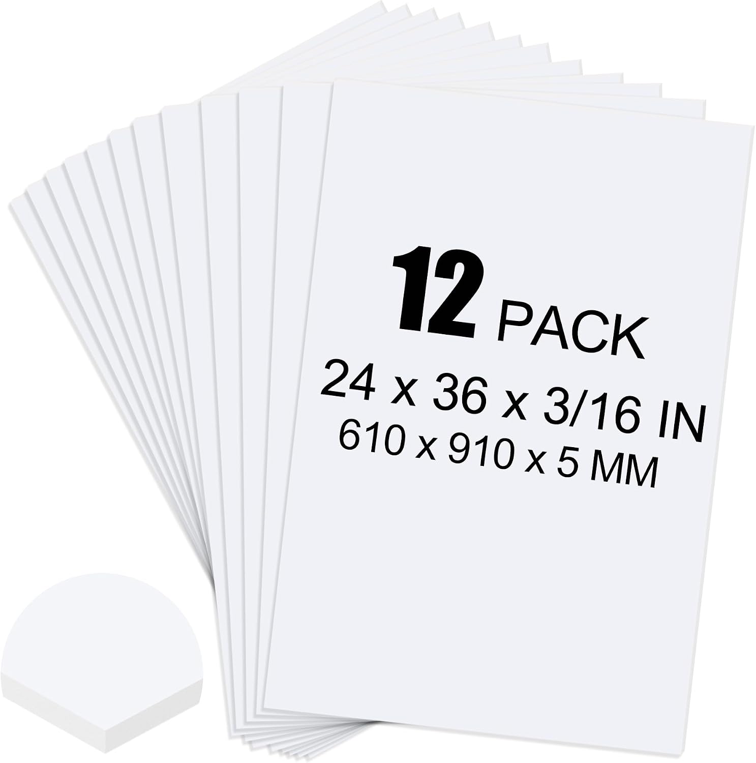 12 Pack White Foam Board, 24 x - School Of Art X Craft ulasan dan harga