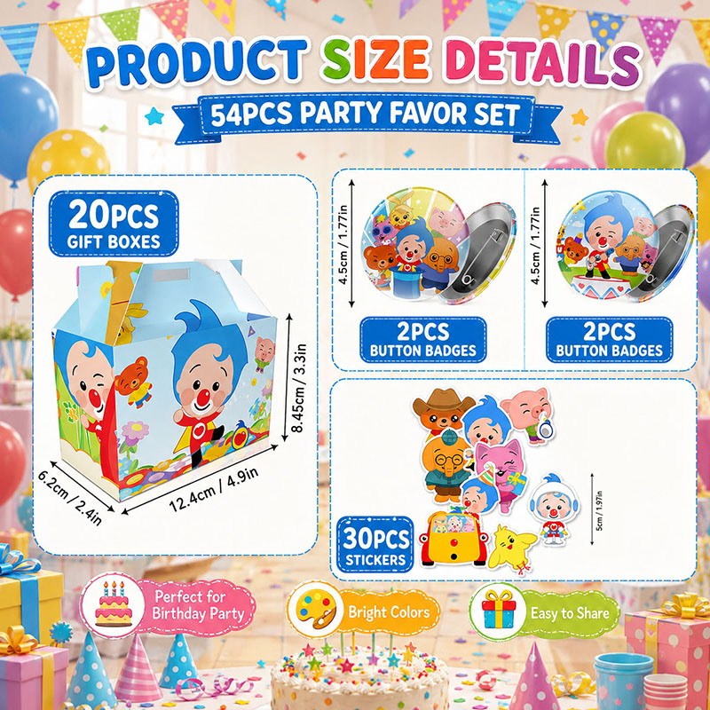 PLIM Cartoon Pattern Paper Box - Art Craft Event ulasan dan harga