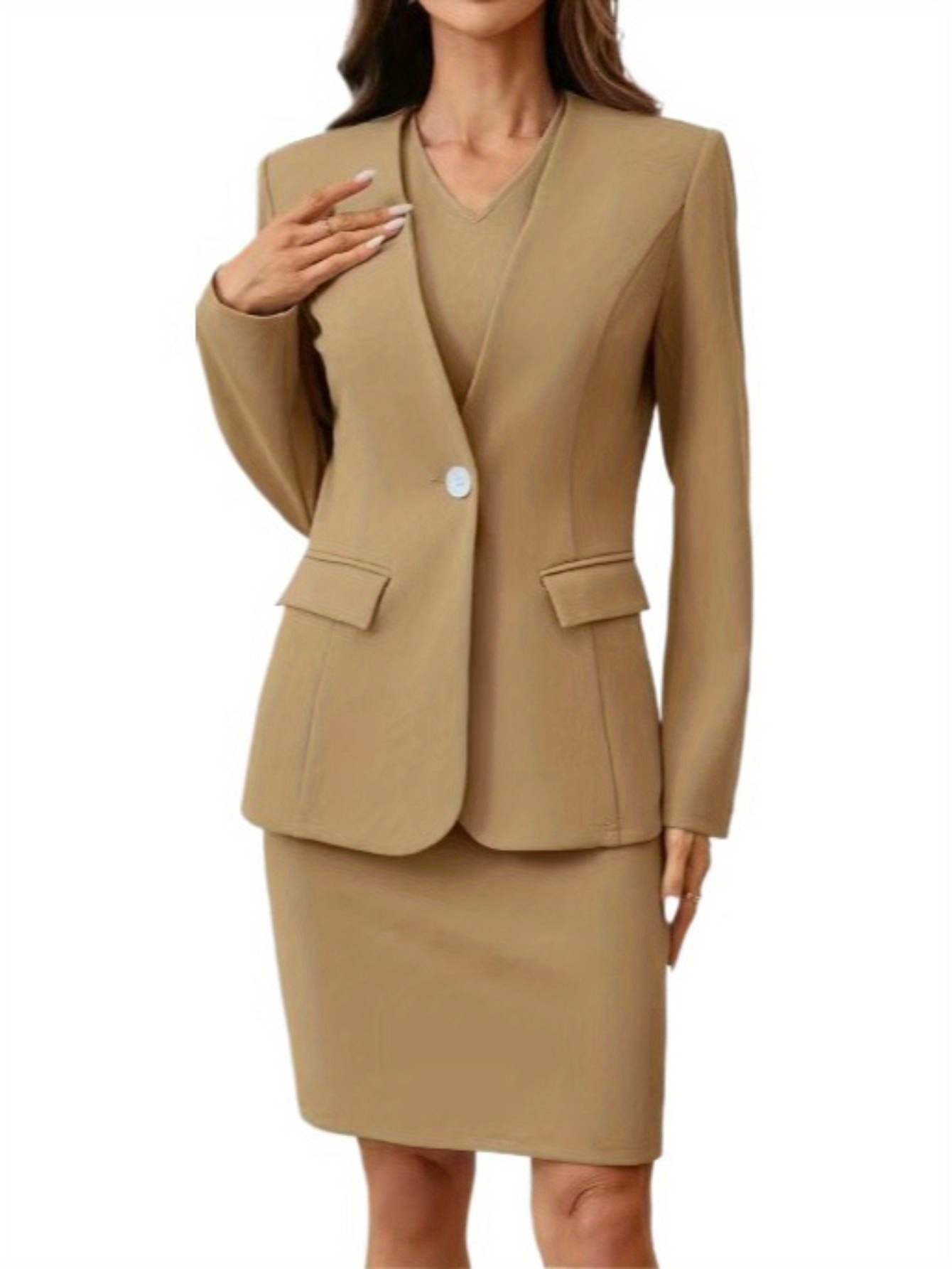 Women Elegant Office Lady V Ne - Colored Pencil Professional ulasan dan harga