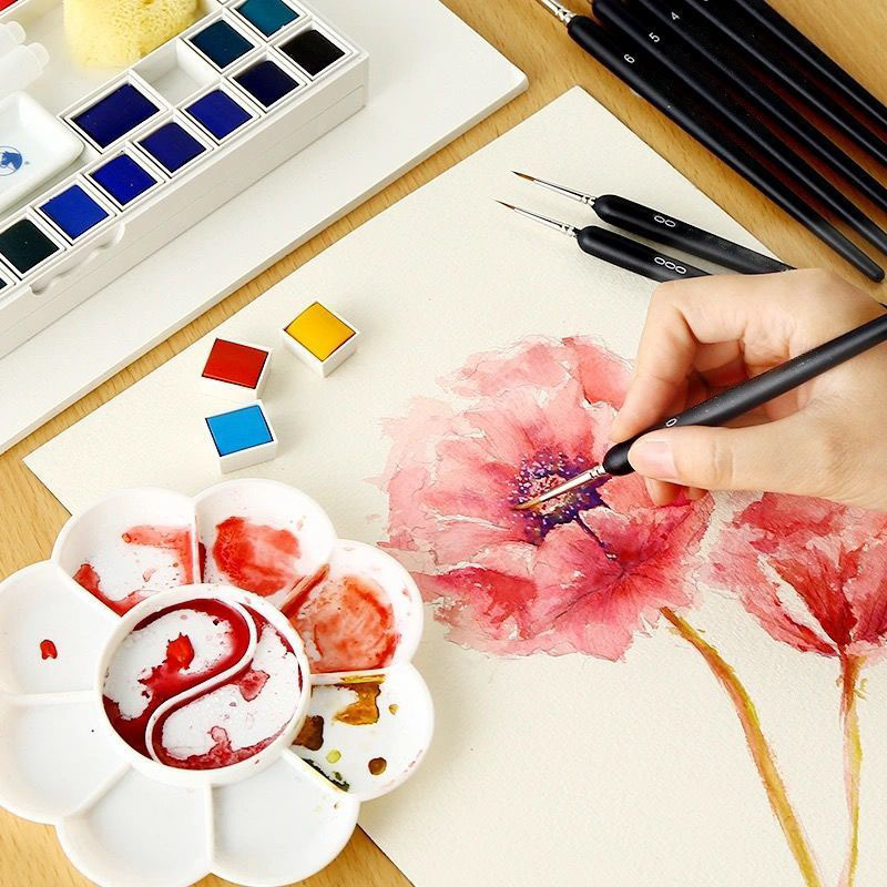 Hook Line Pen Watercolor Clabo - Gouache Paint Set ulasan dan harga