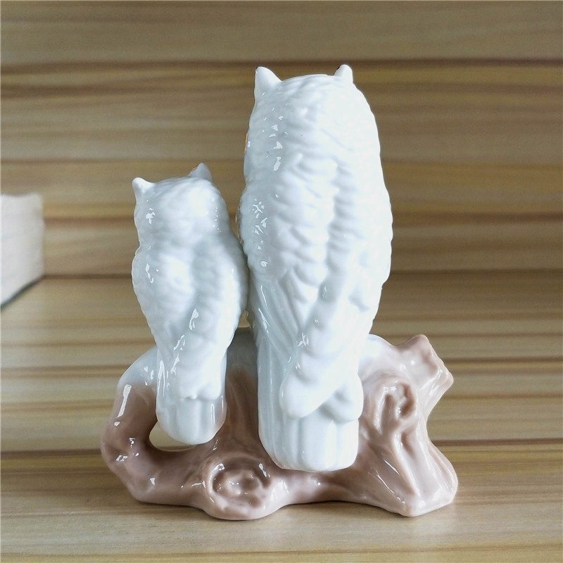 Gilt Porcelain Mother Owl Figu - Art Craft Mother'S Day ulasan dan harga