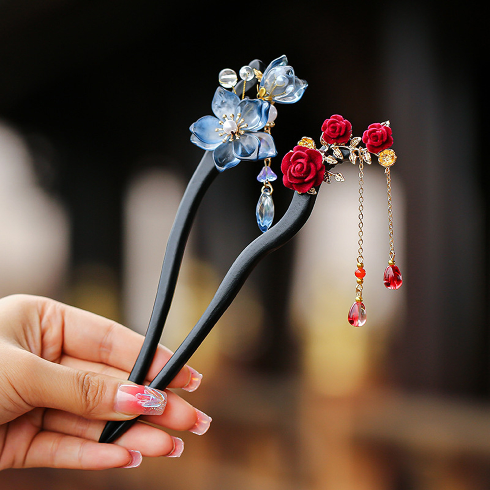 Chinese Style Flower Tassel Ha - Art Craft Shop ulasan dan harga