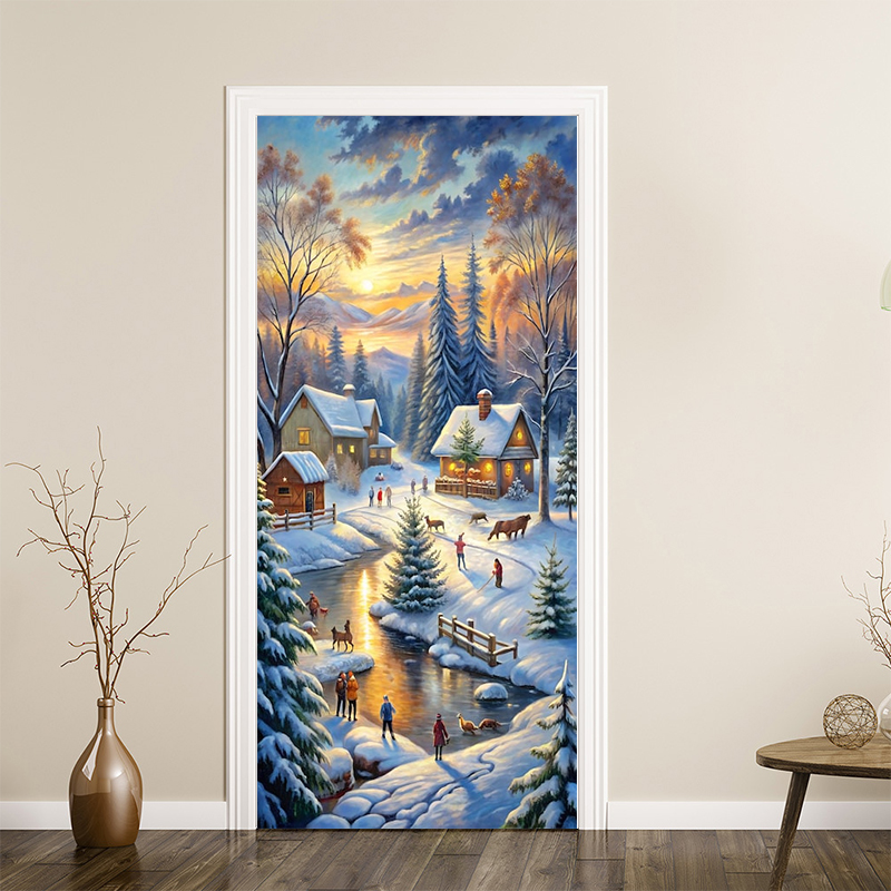 Christmas Winter Snowy Village - Art Craft Village ulasan dan harga