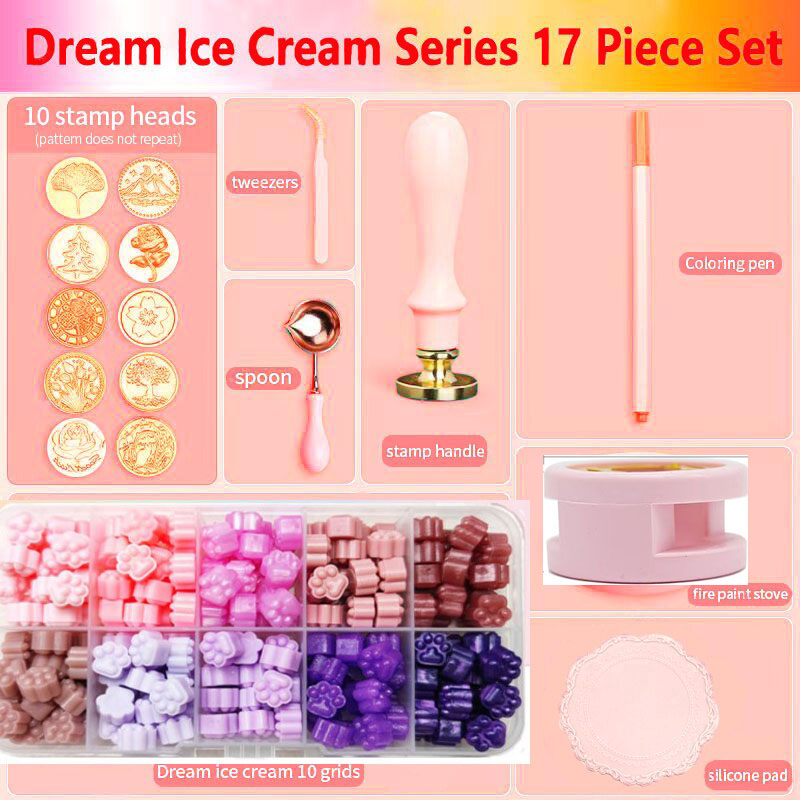 NEW Wax Seal Stamp Set Lacquer - Batik Wax Kit ulasan dan harga