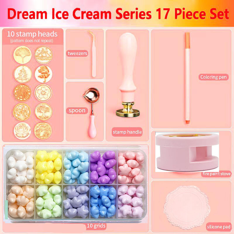 NEW Wax Seal Stamp Set Lacquer - Batik Wax Kit ulasan dan harga