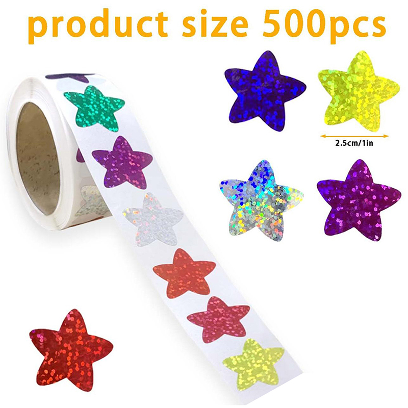 500Pcs/Roll Colorful Star Stic - School Of Art X Craft ulasan dan harga