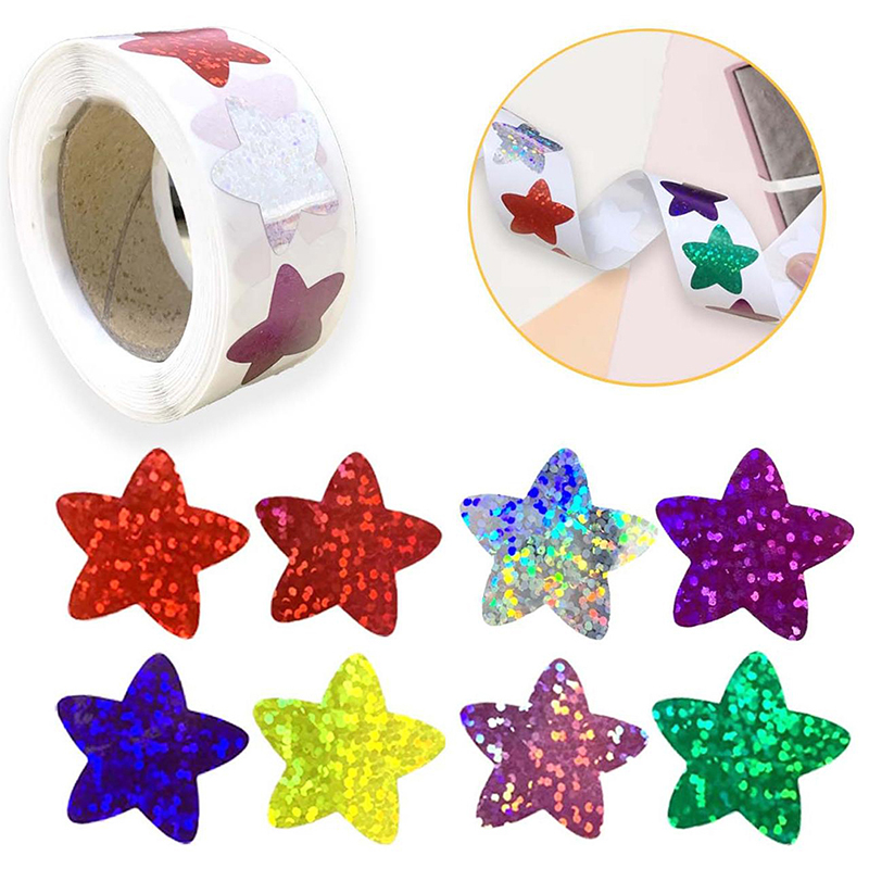 500Pcs/Roll Colorful Star Stic - School Of Art X Craft ulasan dan harga