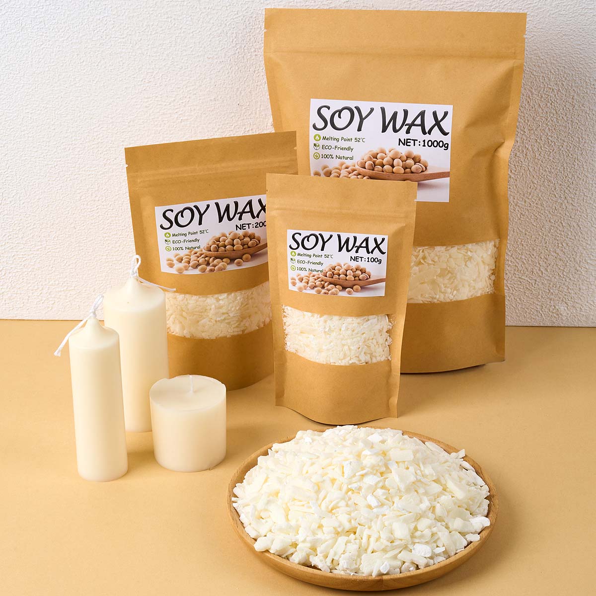 1 Pounds Pure White Soy Wax Fo - Candle Making Wax ulasan dan harga