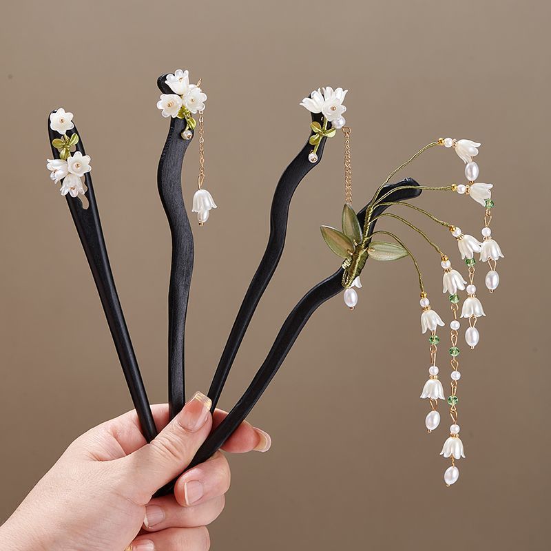 Wooden Flower Hairpin Vintage  - Art Craft Shop ulasan dan harga