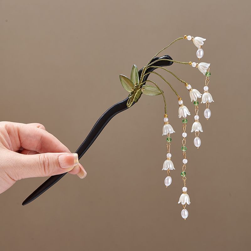 Wooden Flower Hairpin Vintage  - Art Craft Shop ulasan dan harga