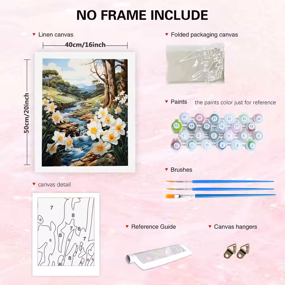 Painting By Numbers Wall Art P - Art Craft Village ulasan dan harga