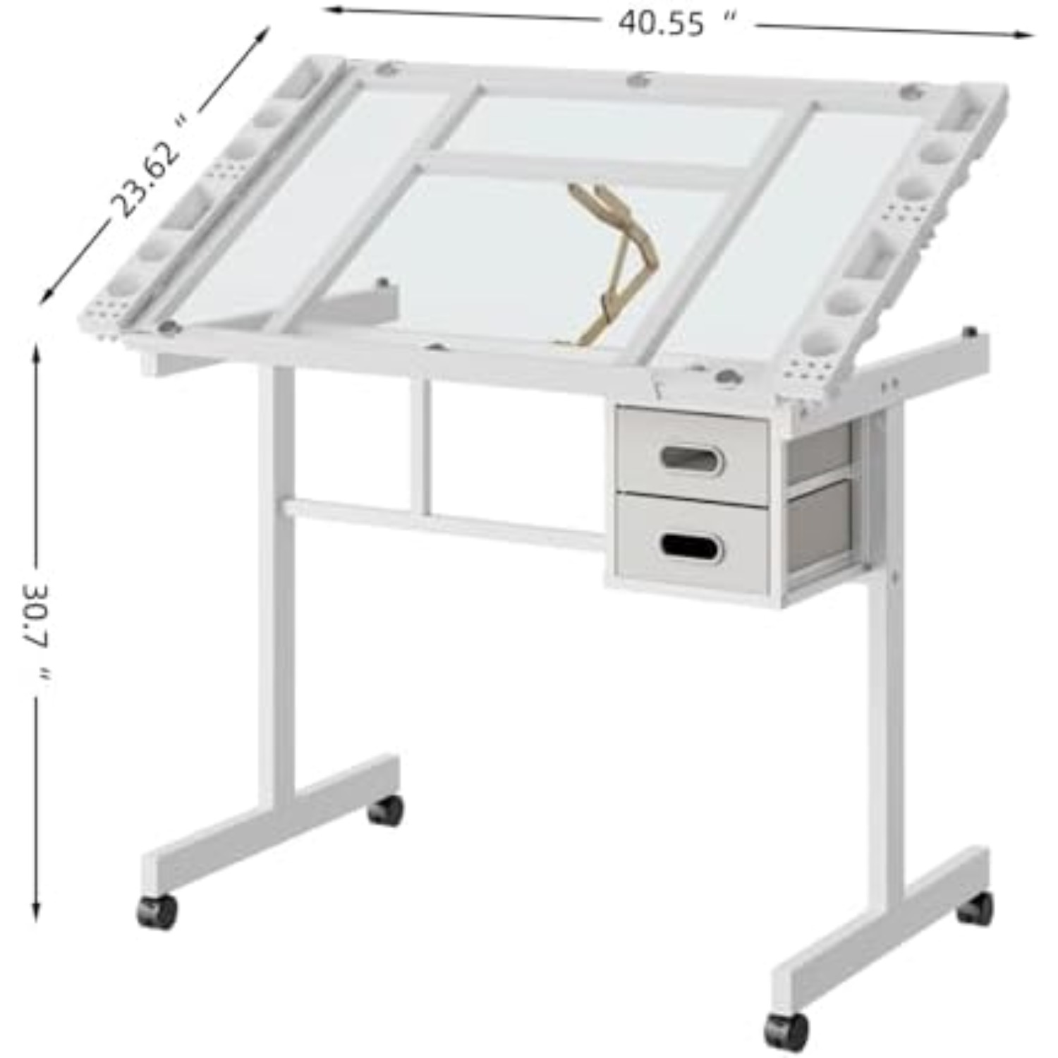 Rolling Drafting Table Desk, P - Art Crafts ulasan dan harga