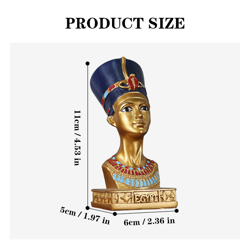Egyptian Queen Ornament Resin  - Queen Art Craft ulasan dan harga