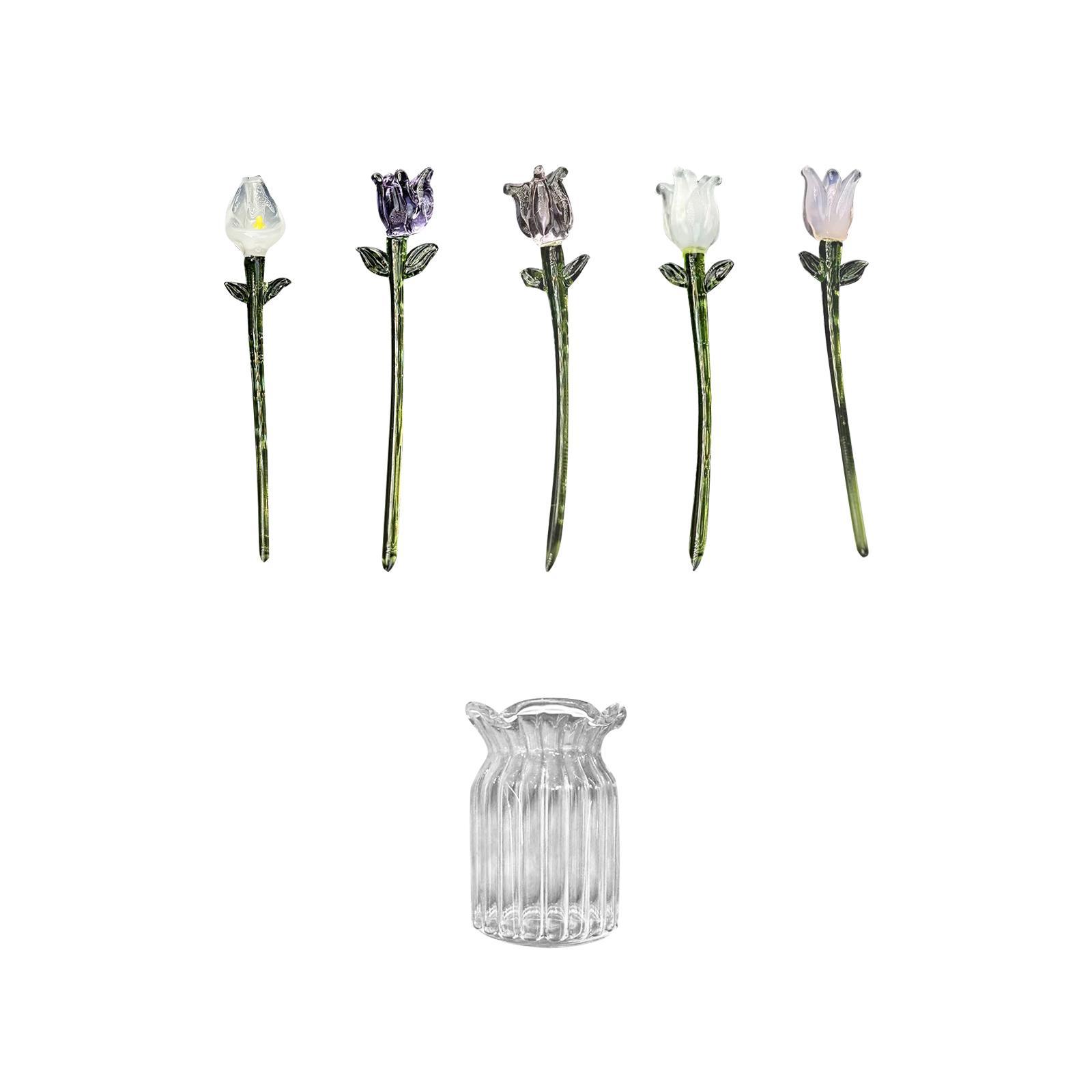 Glass Flower Home Decor Mother - Art Craft Mother'S Day ulasan dan harga