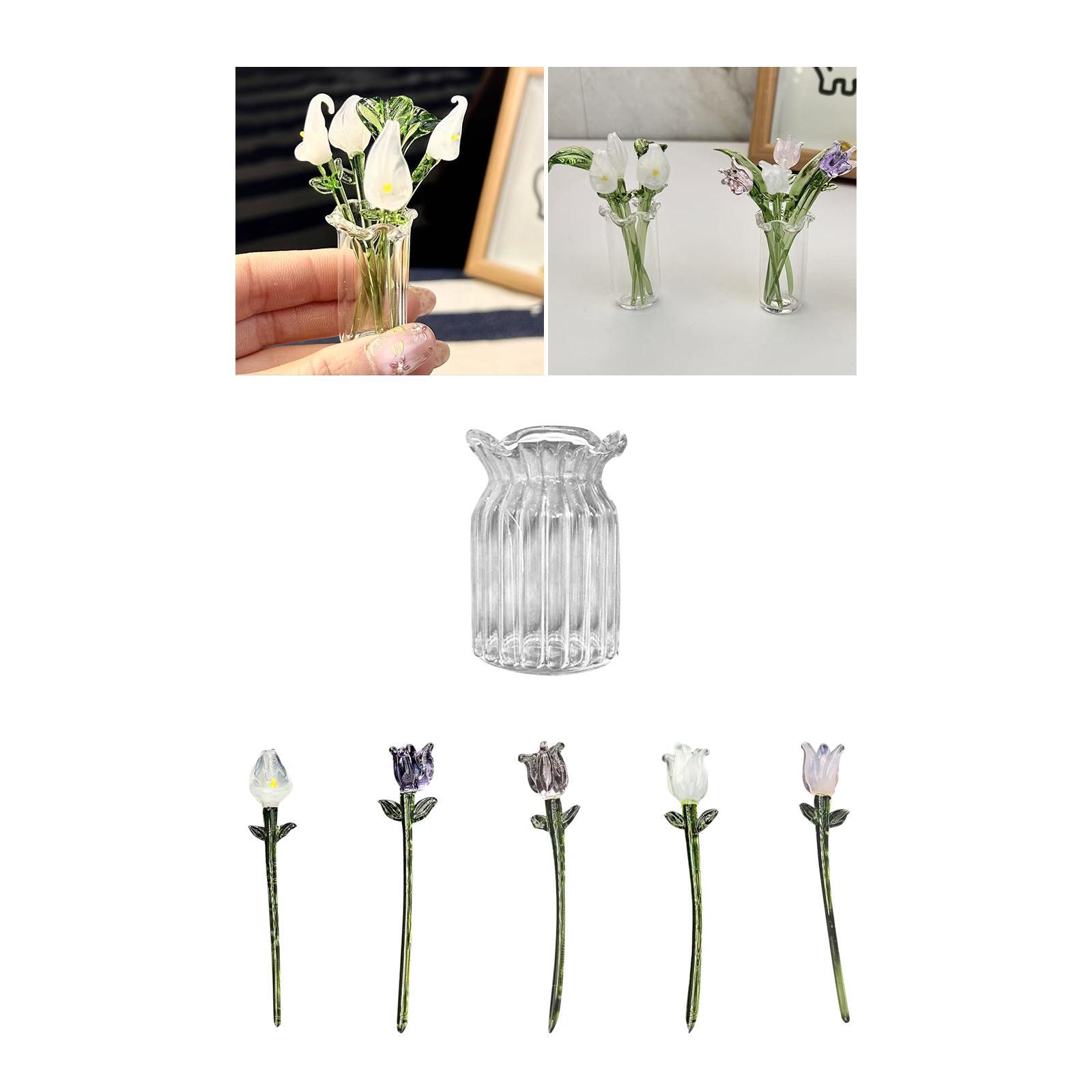 Glass Flower Home Decor Mother - Art Craft Mother'S Day ulasan dan harga
