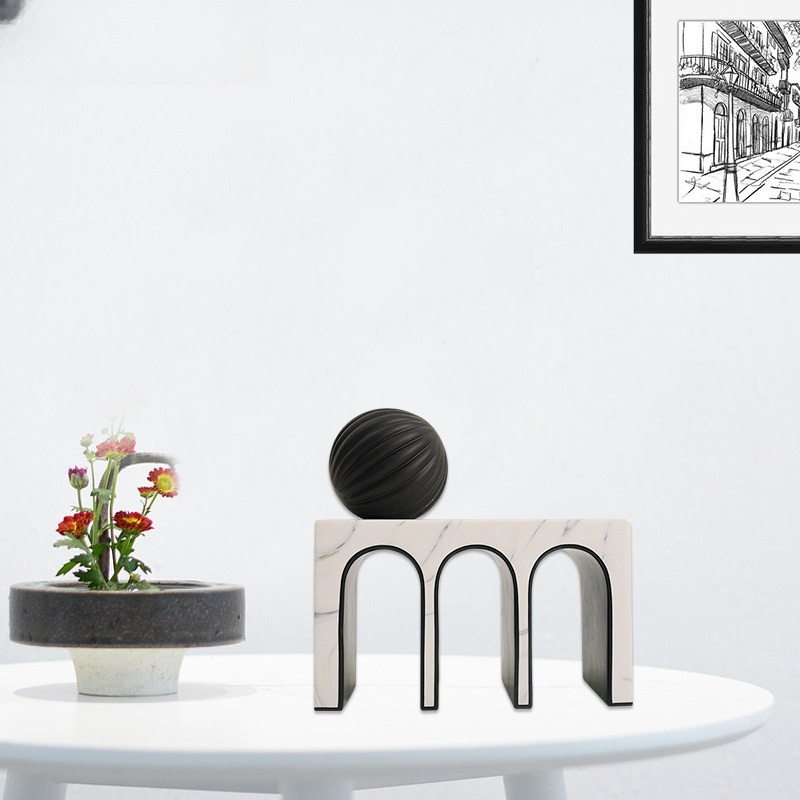 Geometric Arch Art Resin Ornam - Exhibition Of Art And Craft ulasan dan harga