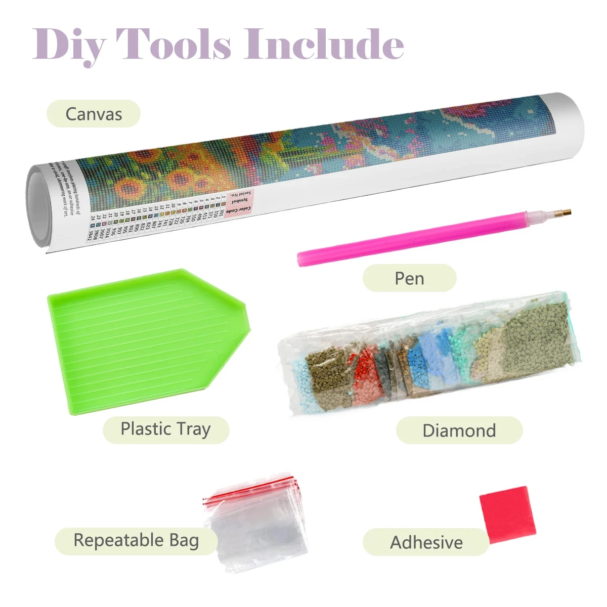 5D DIY Diamond Painting Kit Sc - Art Craft Village ulasan dan harga