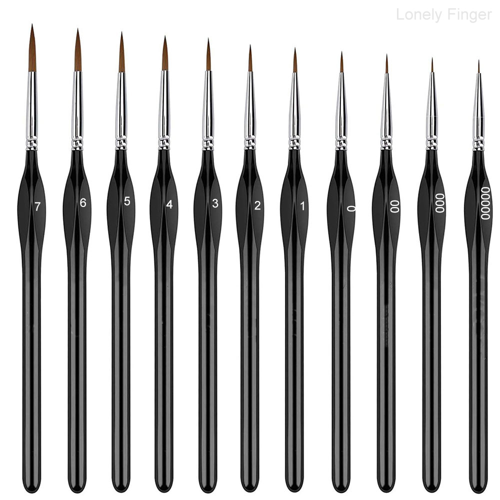 Miniature Dry Paint Brush Set, - Gouache Paint Set ulasan dan harga