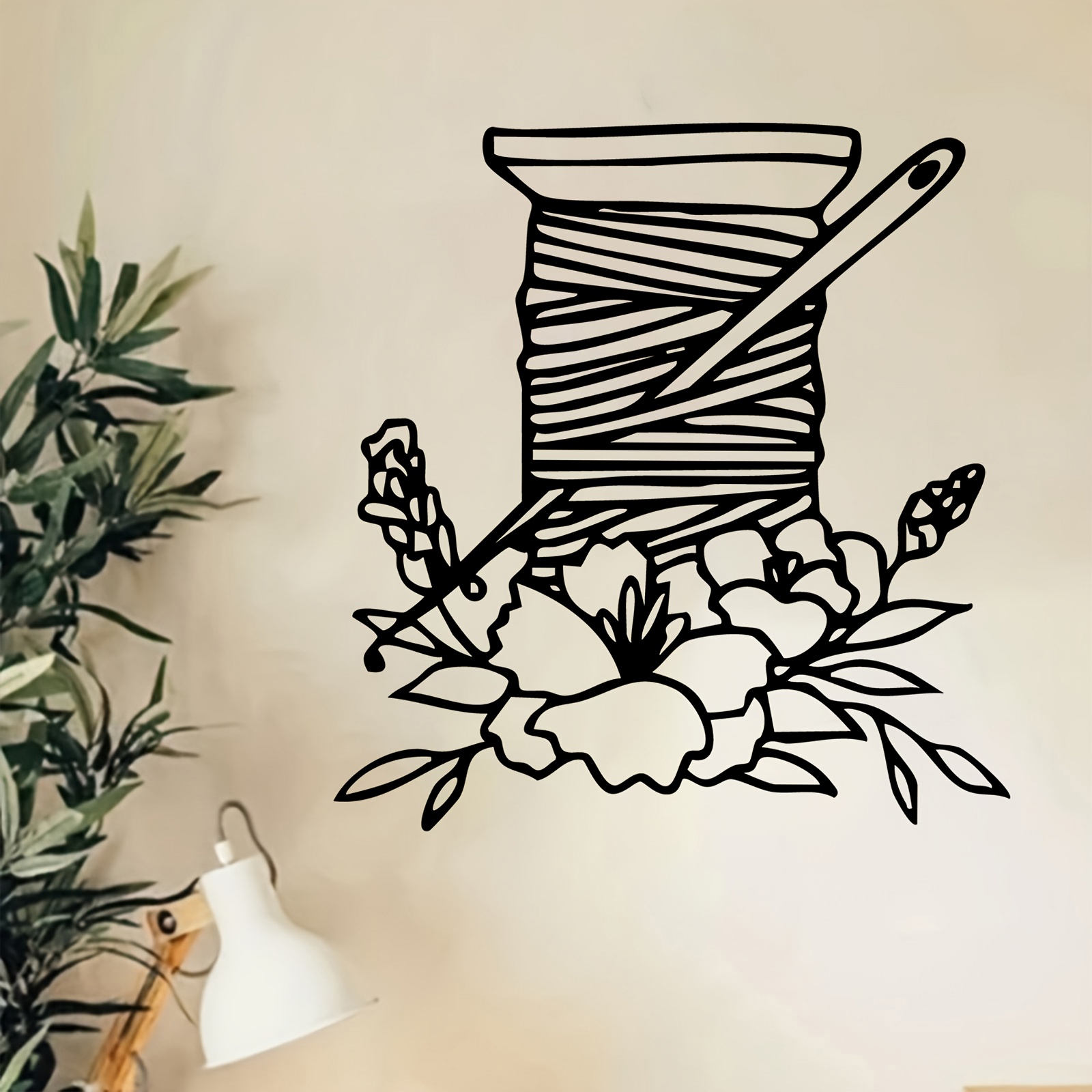 Thread Spool Floral Metal Wall - Art Craft Mother'S Day ulasan dan harga