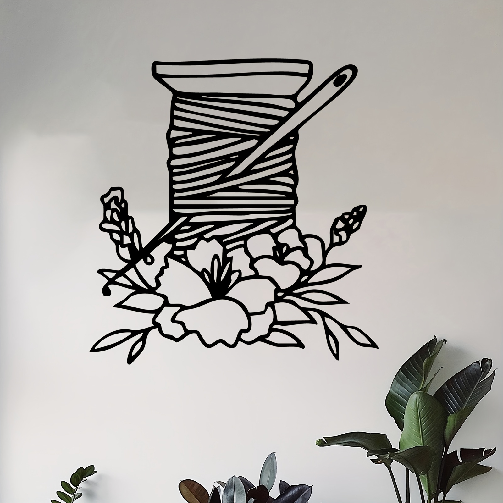 Thread Spool Floral Metal Wall - Art Craft Mother'S Day ulasan dan harga