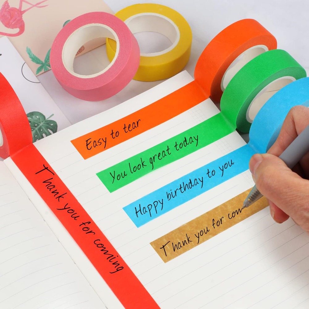 12 Rolls Colored Masking Tape  - School Of Art X Craft ulasan dan harga