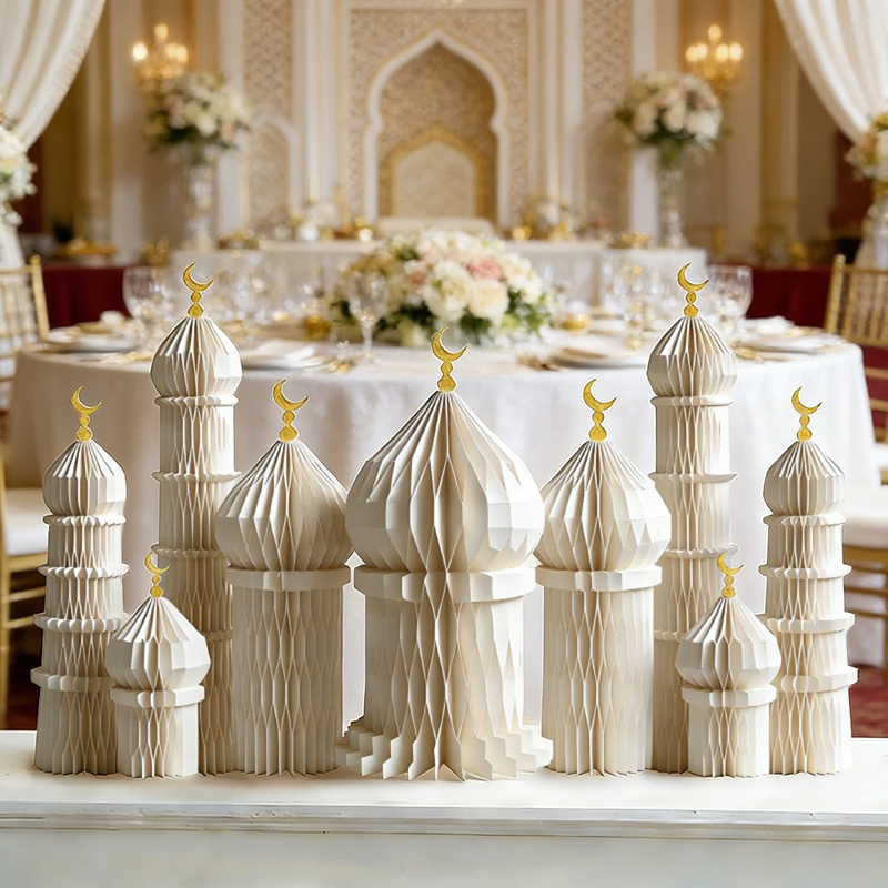 3D Honeycomb Paper Art Palace  - Art Craft Event ulasan dan harga