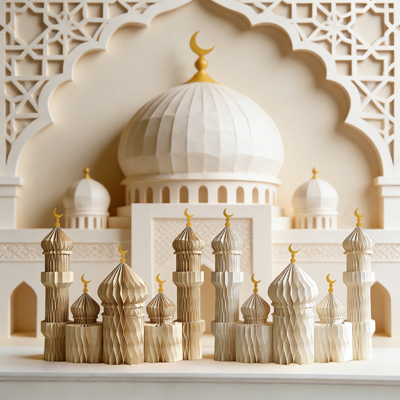 3D Honeycomb Paper Art Palace  - Art Craft Event ulasan dan harga